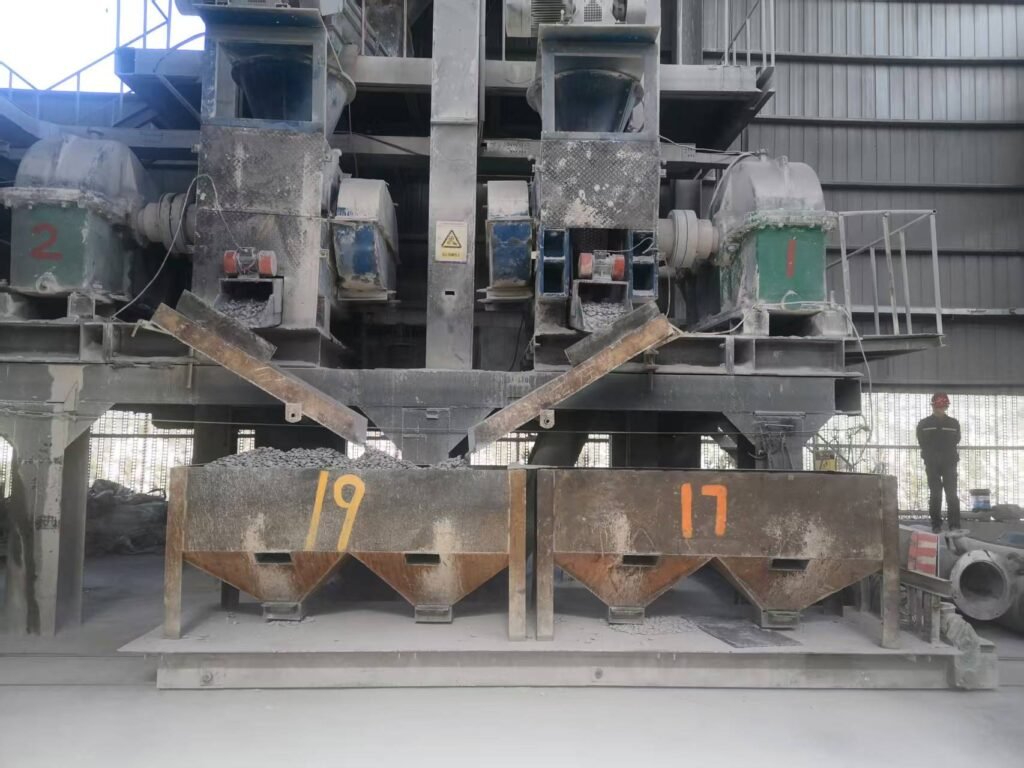 Briquetting section for Pidgeon process magnesium reduction charge