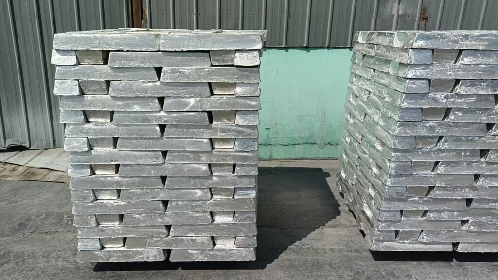 Primary magnesium ingots after refining and casting