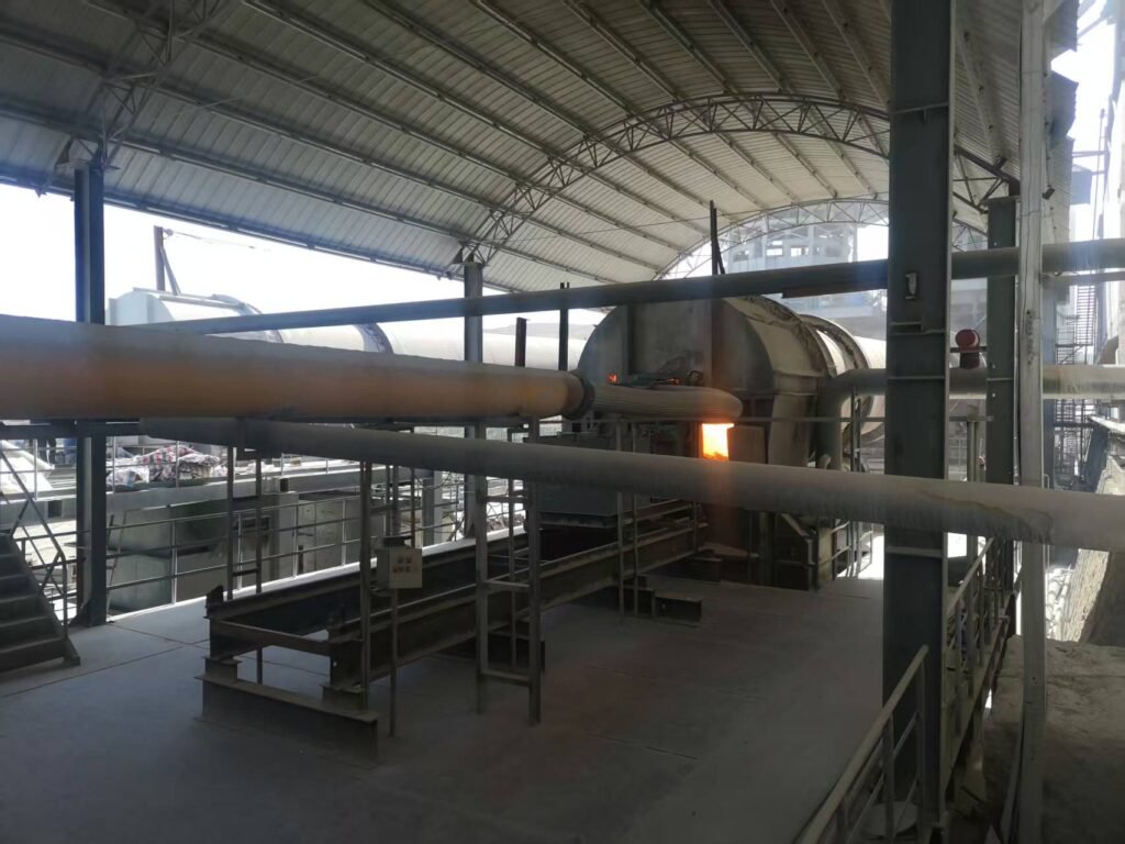 Rotary kiln for dolomite calcination in Pidgeon magnesium production